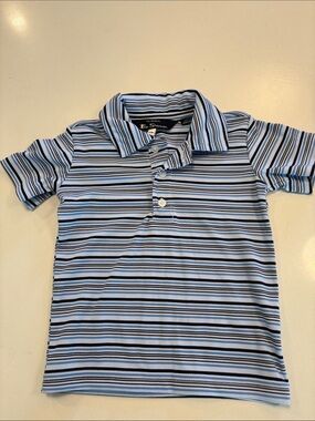 Ben Sherman Blue Striped Polo Shirt for Kids
